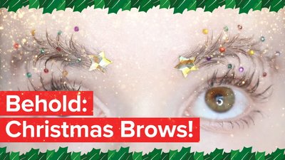 The internet has blessed us with Christmas eyebrows