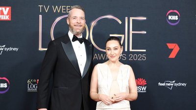 Hamish Blake and Zoe Foster Blake at the 2025 TV WEEK Logies. 